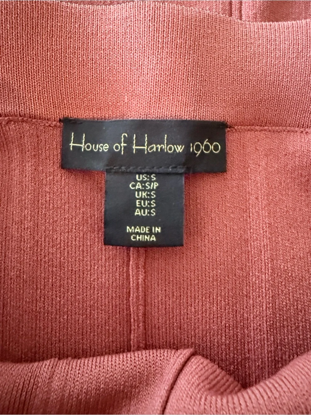 House of Harlow 1960 Rust Skater Skirt with Black Trim - Picture 3 of 5